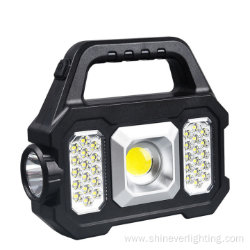 Solar LED COB Rechargeable Multi-function Camping Light